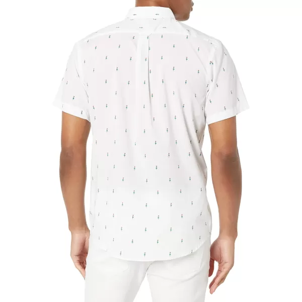 IZOD Men's Breeze Short Sleeve Button Down Patterned Shirt
