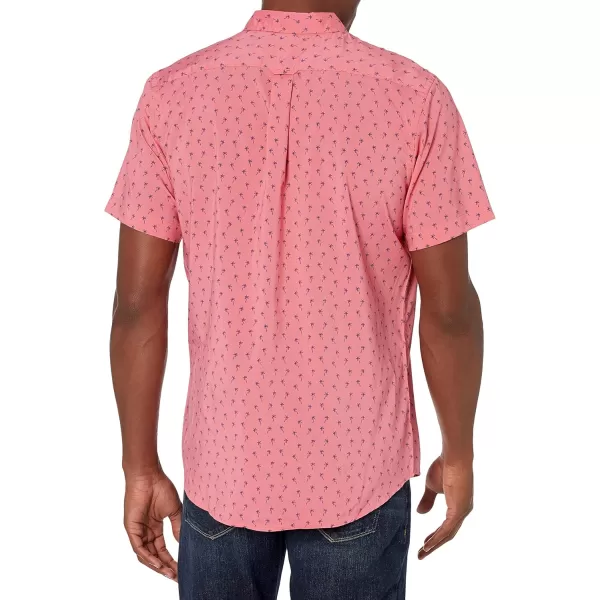 IZOD Men's Breeze Short Sleeve Button Down Patterned Shirt