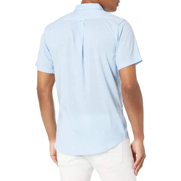 IZOD Men's Breeze Short Sleeve Button Down Patterned Shirt