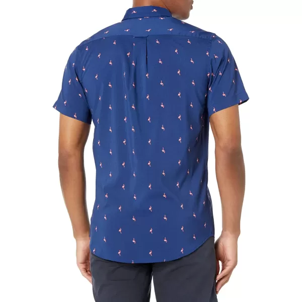IZOD Men's Breeze Short Sleeve Button Down Patterned Shirt
