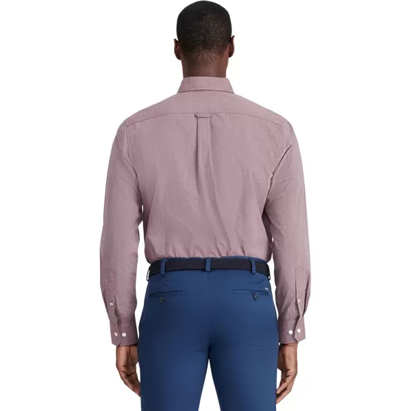 IZOD Men's Button Down Long Sleeve Stretch Performance Solid Shirt