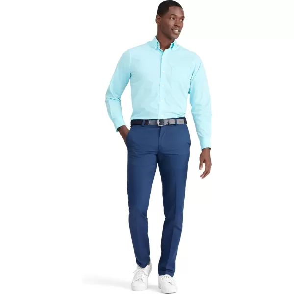 IZOD Men's Button Down Long Sleeve Stretch Performance Solid Shirt