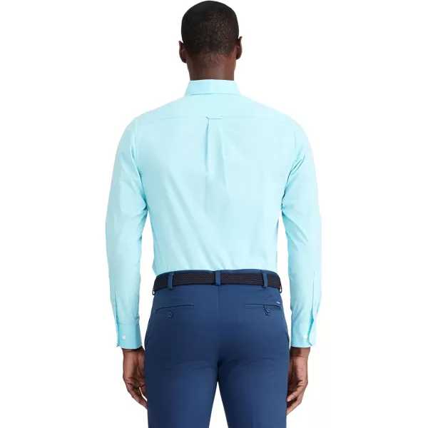 IZOD Men's Button Down Long Sleeve Stretch Performance Solid Shirt