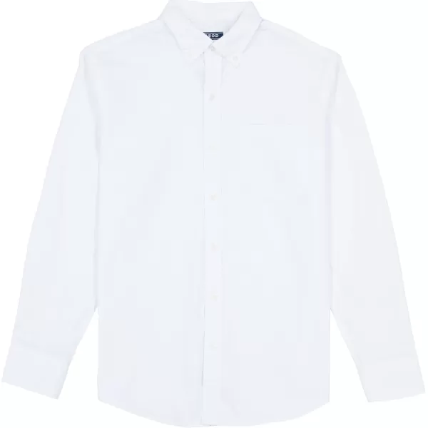 IZOD Men's Button Down Long Sleeve Stretch Performance Solid Shirt