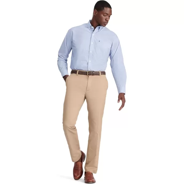 IZOD Men's Button Down Long Sleeve Stretch Performance Solid Shirt
