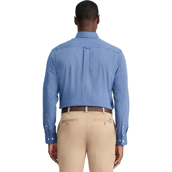 IZOD Men's Button Down Long Sleeve Stretch Performance Solid Shirt