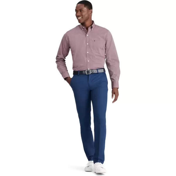 IZOD Men's Button Down Long Sleeve Stretch Performance Solid Shirt