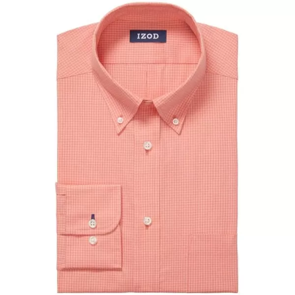 IZOD Men's Dress Shirt Regular Fit Stretch Check