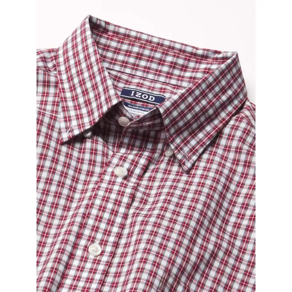 IZOD Men's Dress Shirt Regular Fit Stretch Check