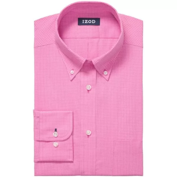 IZOD Men's Dress Shirt Regular Fit Stretch Check