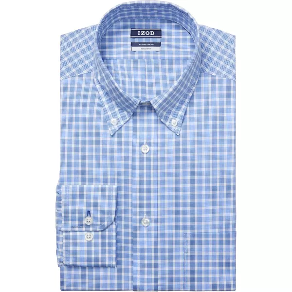 IZOD Men's Dress Shirt Regular Fit Stretch Check