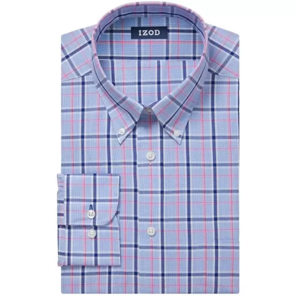 IZOD Men's Dress Shirt Regular Fit Stretch Check