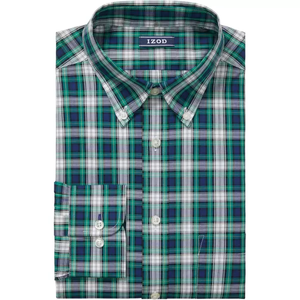 IZOD Men's Dress Shirt Regular Fit Stretch Check