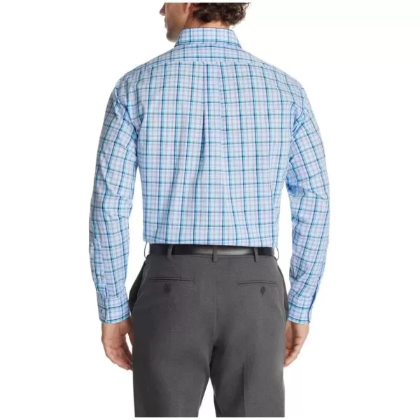 IZOD Men's Dress Shirt Regular Fit Stretch Check