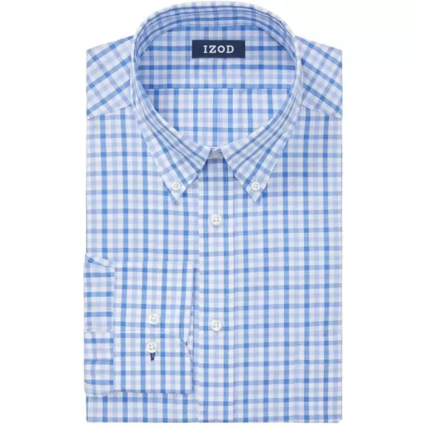 IZOD Men's Dress Shirt Regular Fit Stretch Check