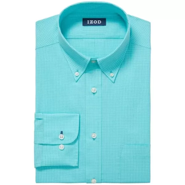 IZOD Men's Dress Shirt Regular Fit Stretch Check