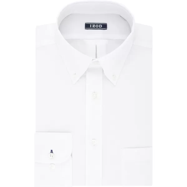IZOD Men's Dress Shirt Regular Fit Stretch Solid Button Down Collar