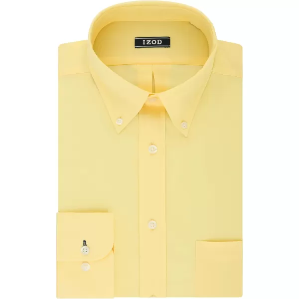IZOD Men's Dress Shirt Regular Fit Stretch Solid Button Down Collar