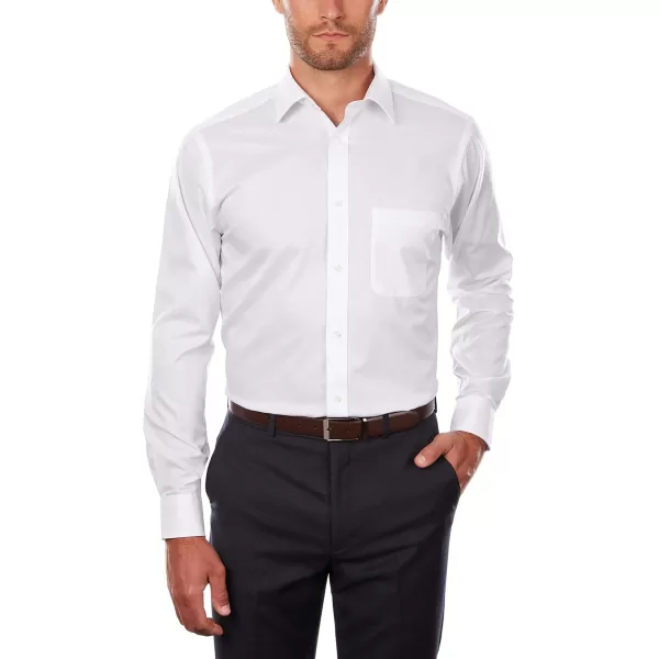 IZOD Men's Dress Shirt Regular Fit Stretch Solid Spread Collar