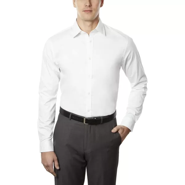 IZOD Men's Dress Shirt Slim Fit Stretch Fx Cooling Collar Solid