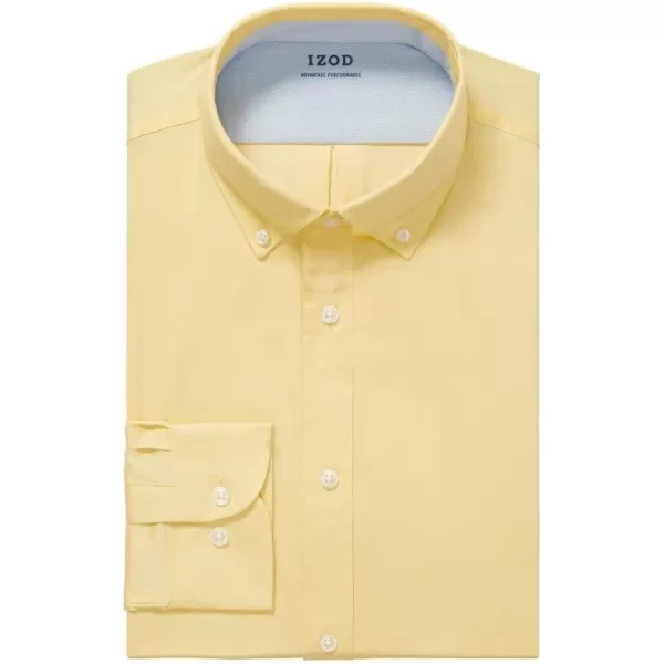 IZOD Men's Dress Shirt Slim Fit Stretch Fx Cooling Collar Solid