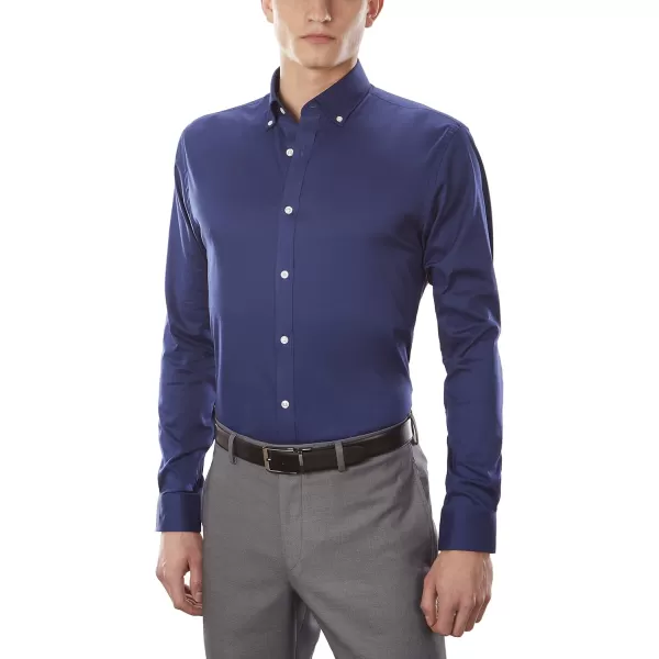 IZOD Men's Dress Shirt Slim Fit Stretch Fx Cooling Collar Solid