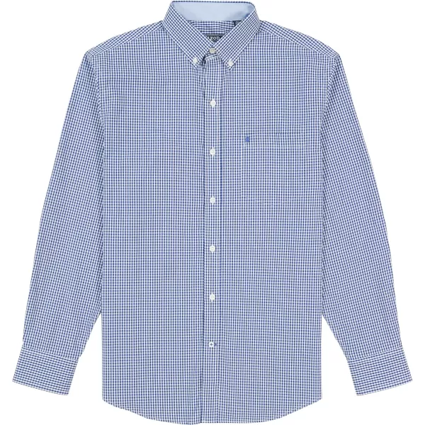 IZOD Men's Performance Comfort Long Sleeve Gingham Button Down