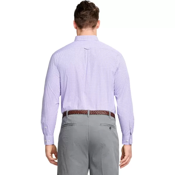IZOD Men's Performance Comfort Long Sleeve Gingham Button Down