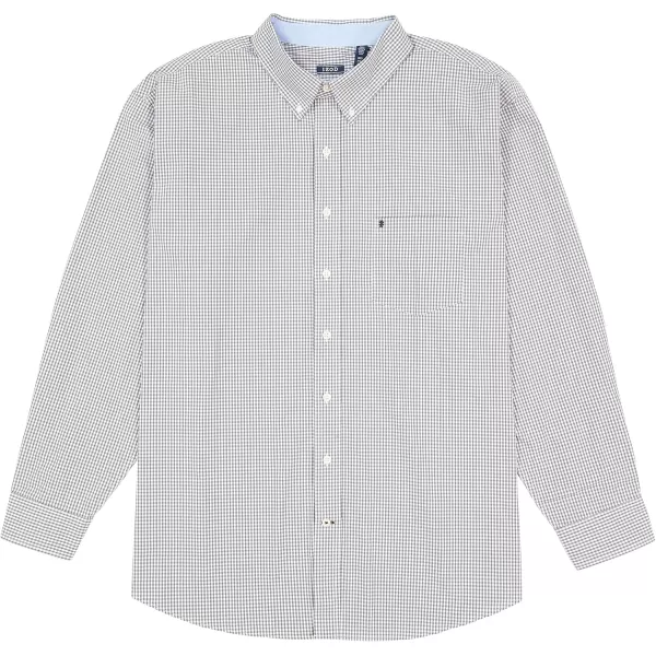 IZOD Men's Performance Comfort Long Sleeve Gingham Button Down