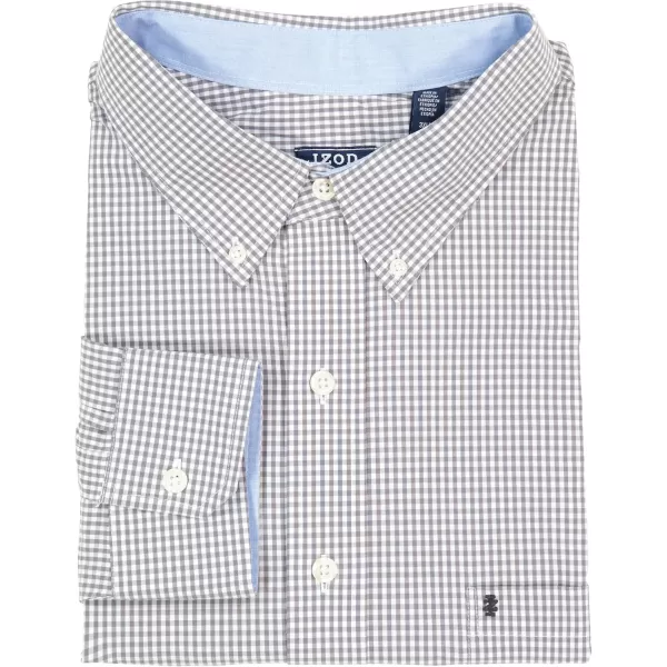 IZOD Men's Performance Comfort Long Sleeve Gingham Button Down