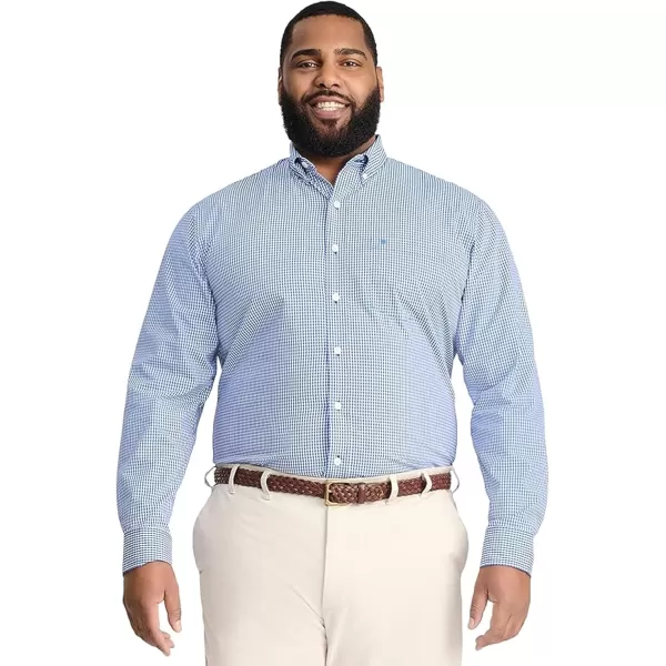 IZOD Men's Performance Comfort Long Sleeve Gingham Button Down
