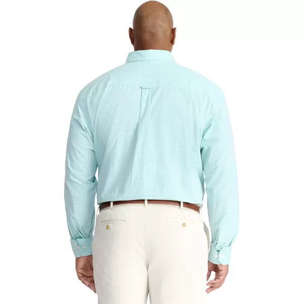 IZOD Men's Performance Comfort Long Sleeve Gingham Button Down