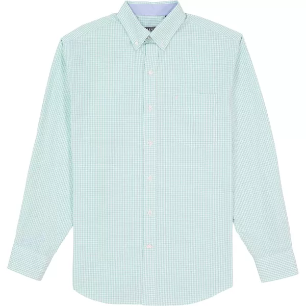 IZOD Men's Performance Comfort Long Sleeve Gingham Button Down