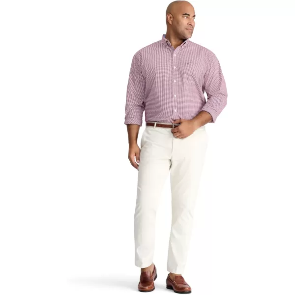 IZOD Men's Performance Comfort Long Sleeve Gingham Button Down