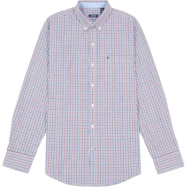 IZOD Men's Performance Comfort Long Sleeve Plaid Button Down