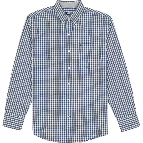 IZOD Men's Performance Comfort Long Sleeve Plaid Button Down