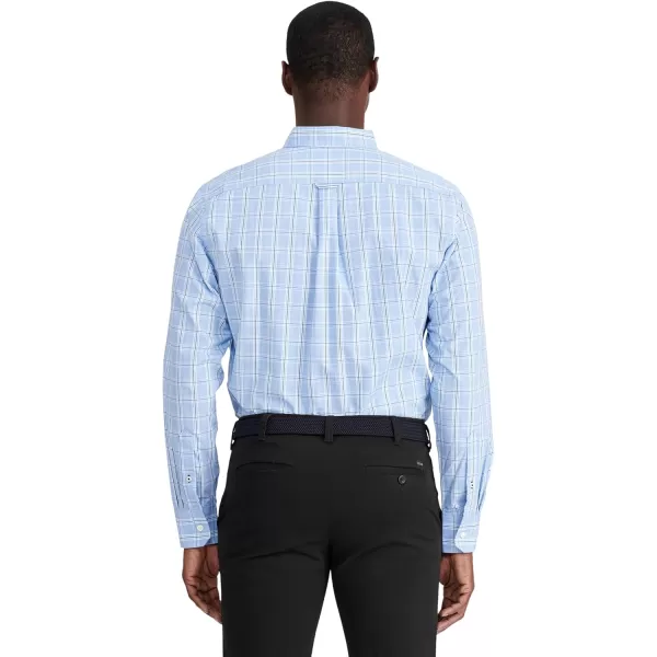 IZOD Men's Performance Comfort Long Sleeve Plaid Button Down