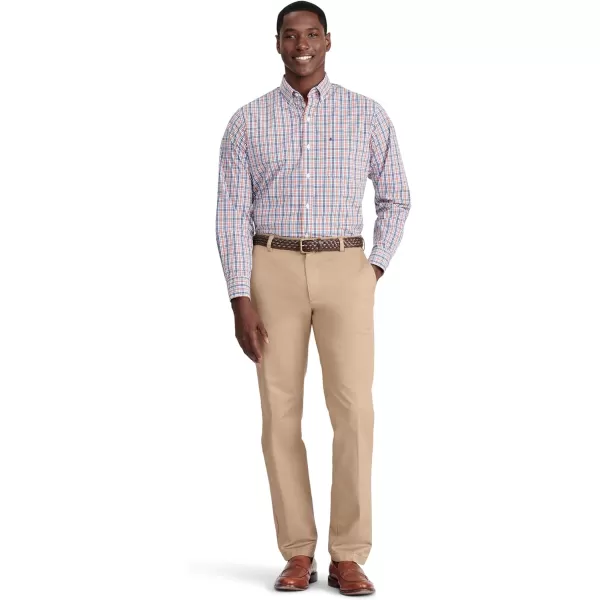 IZOD Men's Performance Comfort Long Sleeve Plaid Button Down