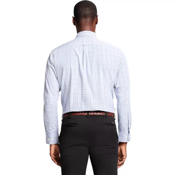 IZOD Men's Performance Comfort Long Sleeve Plaid Button Down