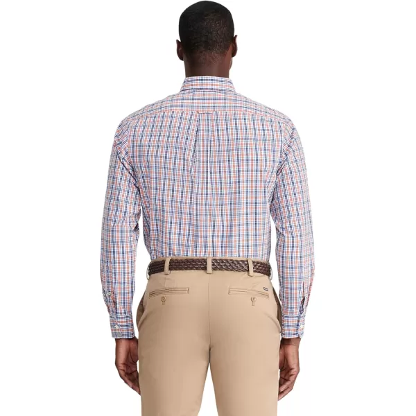 IZOD Men's Performance Comfort Long Sleeve Plaid Button Down