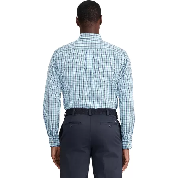 IZOD Men's Performance Comfort Long Sleeve Plaid Button Down