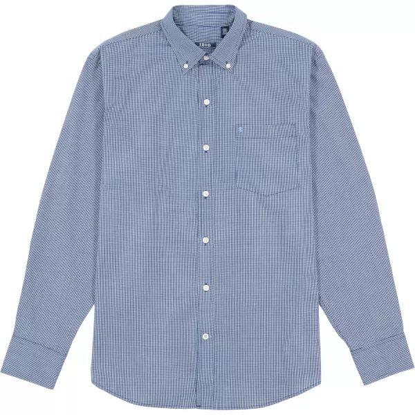 IZOD Men's Performance Comfort Long Sleeve Plaid Button Down