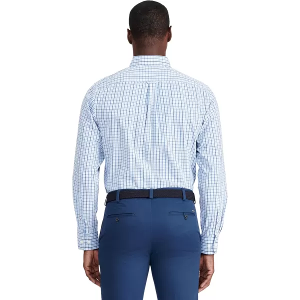 IZOD Men's Performance Comfort Long Sleeve Plaid Button Down