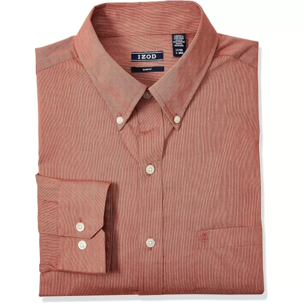 IZOD Men’s Performance Comfort Long Sleeve Solid Button Down Shirt