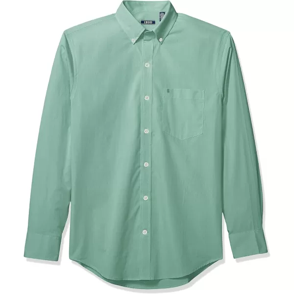 IZOD Men’s Performance Comfort Long Sleeve Solid Button Down Shirt