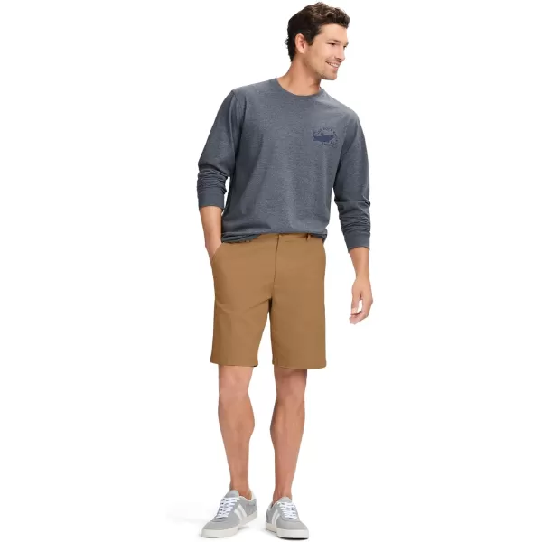 IZOD Men's Saltwater 9.5" Flat Front Chino Short