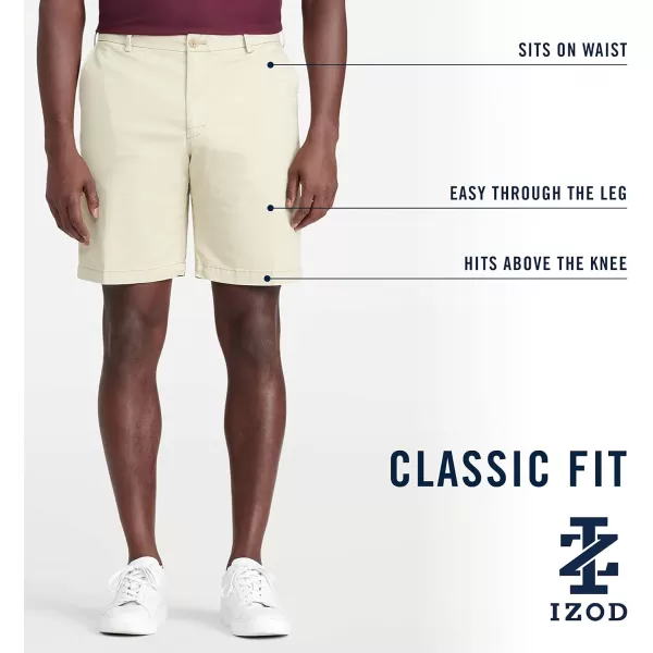 IZOD Men's Saltwater 9.5" Flat Front Chino Short