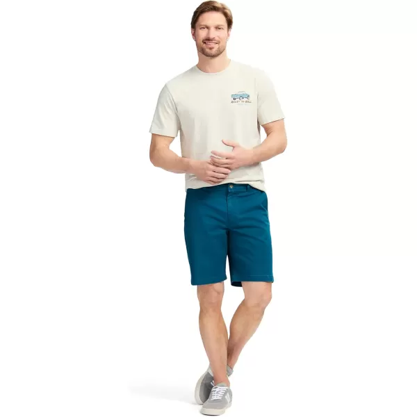 IZOD Men's Saltwater 9.5" Flat Front Chino Short