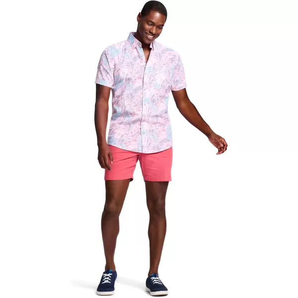 IZOD Men's Saltwater Dockside Short Sleeve Button Down Shirt