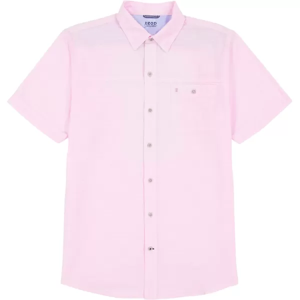 IZOD Men's Saltwater Dockside Short Sleeve Button Down Shirt